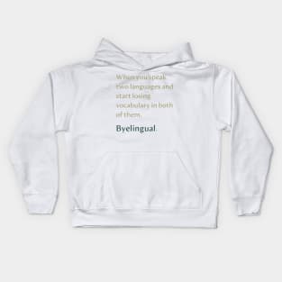 Byelingual Linguistic Fun Kids Hoodie